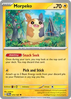 Morpeko #72, Reverse Holo