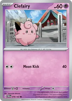 Clefairy #78, Reverse Holo