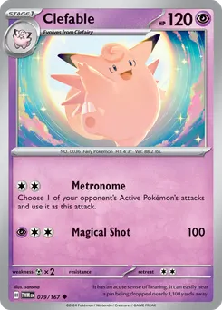 Clefable #79, Reverse Holo