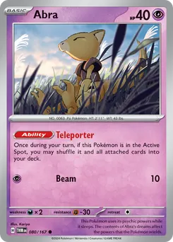 Abra #80, Reverse Holo