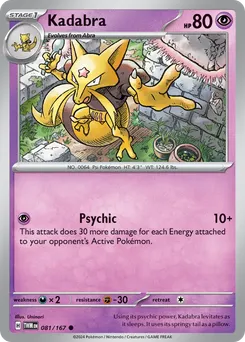 Kadabra #81, Reverse Holo