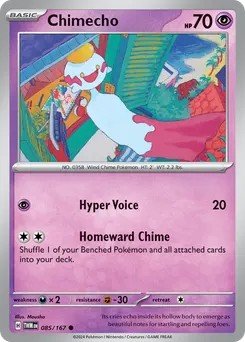 Chimecho #85, Reverse Holo
