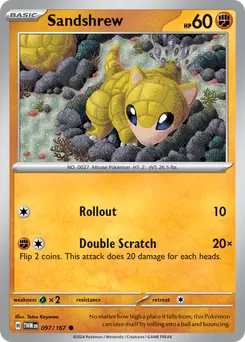 Sandshrew #97, Reverse Holo