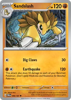 Sandslash #98, Reverse Holo