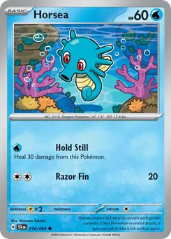Horsea #10, Reverse Holo