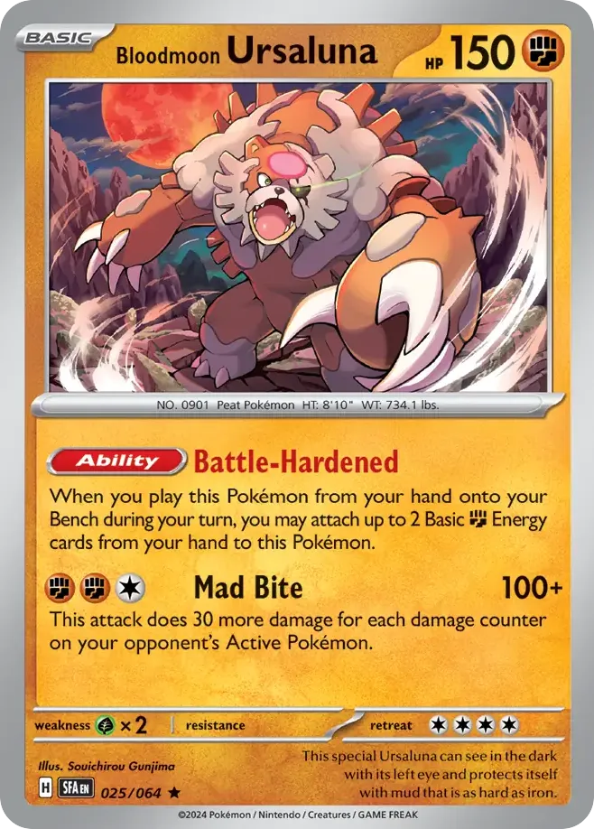 Bloodmoon Ursaluna #25, Shrouded Fable Reverse Holo