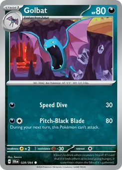 Golbat #28, Reverse Holo