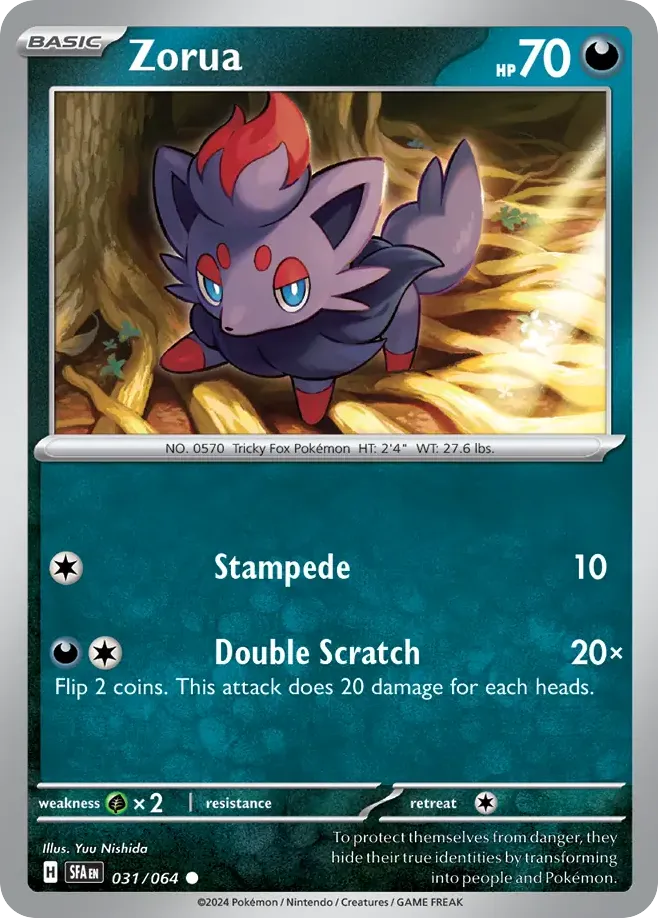 Zorua #31, Shrouded Fable