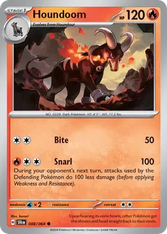 Houndoom #8, Reverse Holo