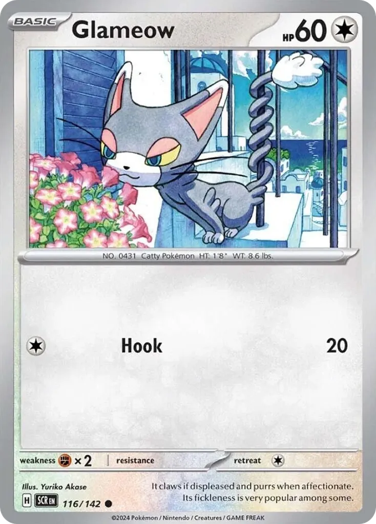Glameow #116, Stellar Crown Reverse Holo