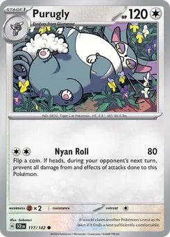 Purugly #117, Reverse Holo