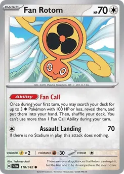 Fan Rotom #118, Reverse Holo