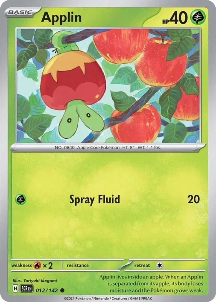 Applin #12, Stellar Crown Reverse Holo