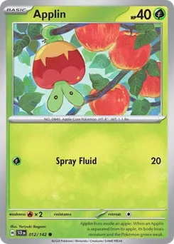 Applin #12, Reverse Holo