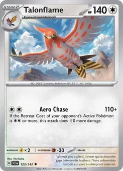 Talonflame #123, Reverse Holo