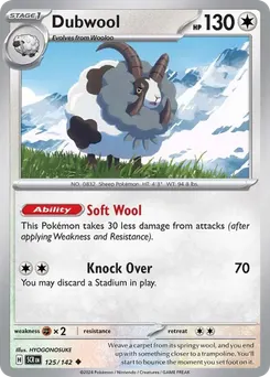 Dubwool #125, Reverse Holo