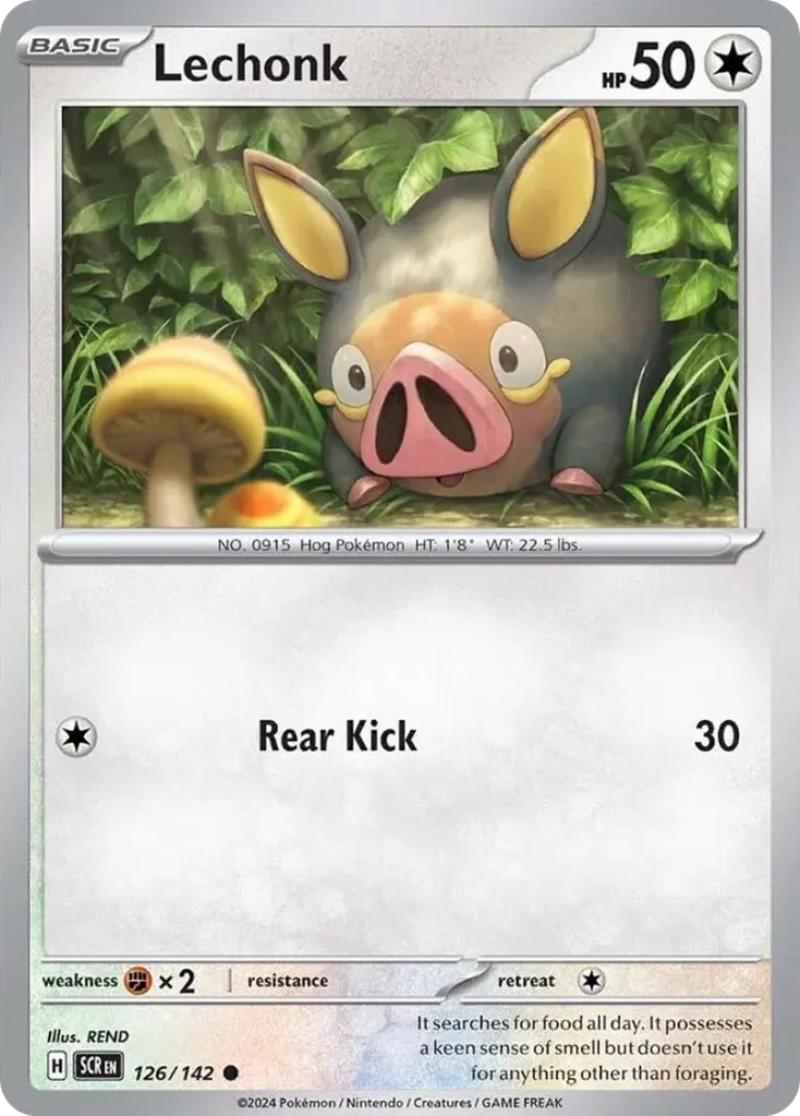 Lechonk #126, Stellar Crown Reverse Holo