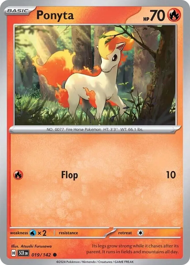 Ponyta #19, Stellar Crown Reverse Holo