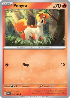 Ponyta #19, Reverse Holo
