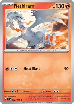 Reshiram #22, Reverse Holo