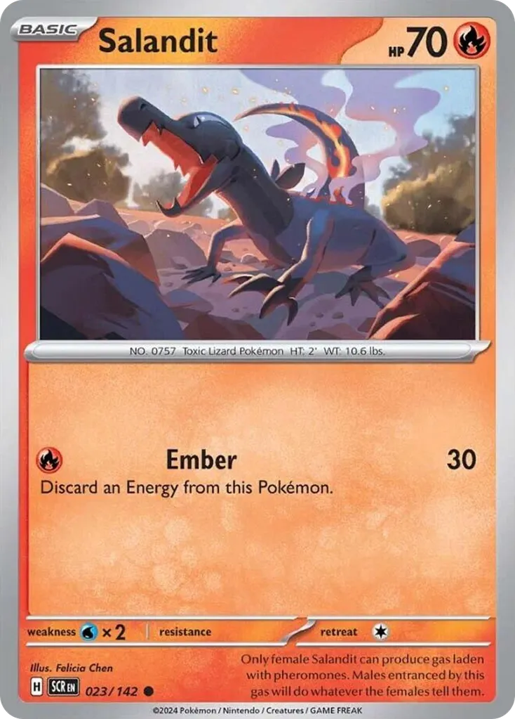 Salandit #23, Stellar Crown Reverse Holo