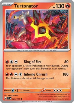 Turtonator #25, Reverse Holo