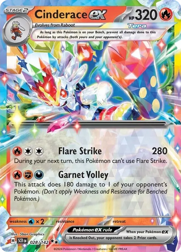 Cinderace ex #28, Stellar Crown