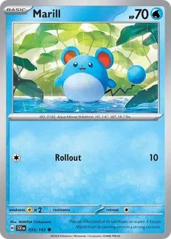 Marill #33, Reverse Holo
