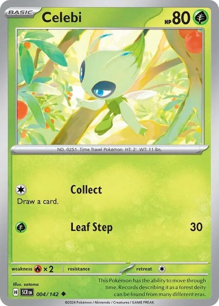 Celebi #4, Stellar Crown Reverse Holo