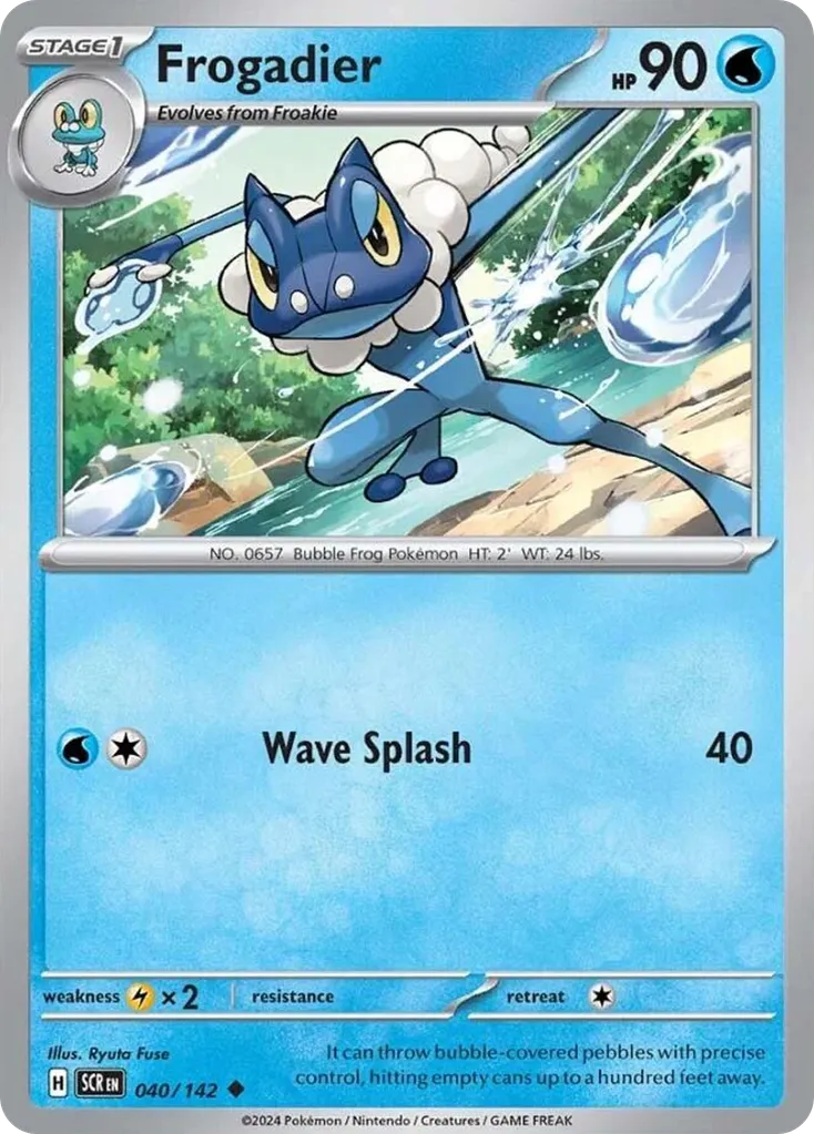 Frogadier #40, Stellar Crown Reverse Holo
