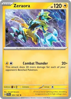 Zeraora #55, Reverse Holo