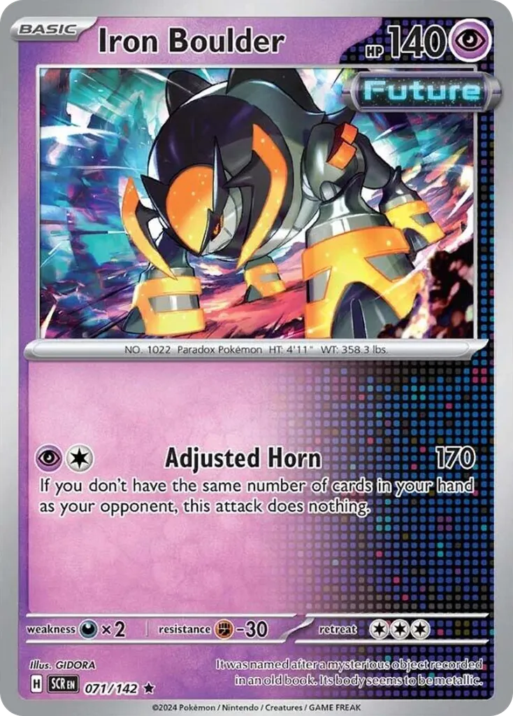 Iron Boulder #71, Stellar Crown Reverse Holo