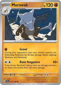 Marowak #73, Reverse Holo