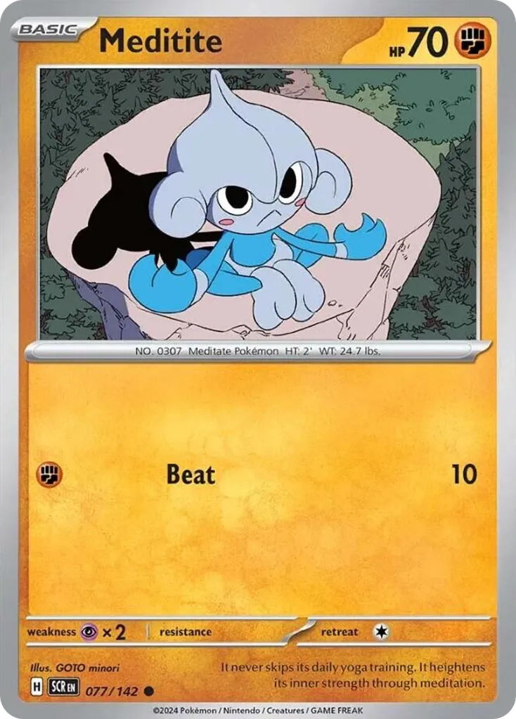 Meditite #77, Stellar Crown Reverse Holo