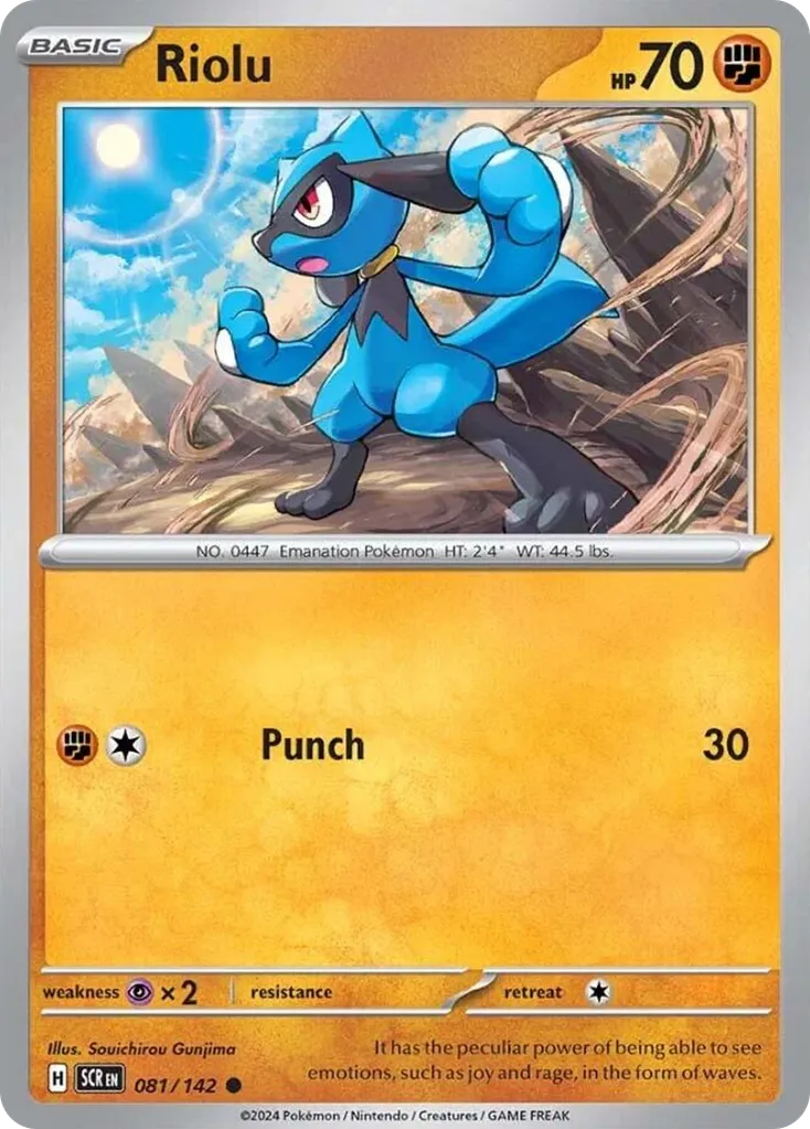 Riolu #81, Stellar Crown Reverse Holo