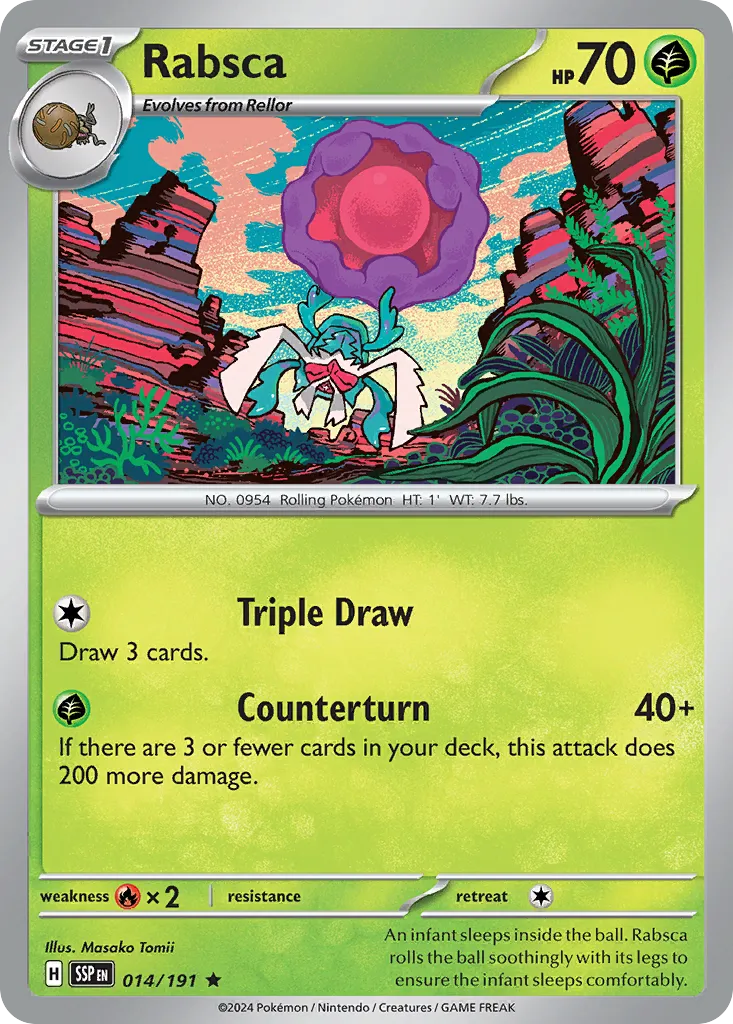 Rabsca #14, Surging Sparks Reverse Holo