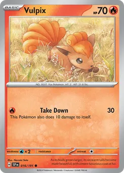 Vulpix #16, Reverse Holo