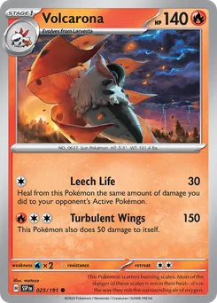 Volcarona #25, Reverse Holo