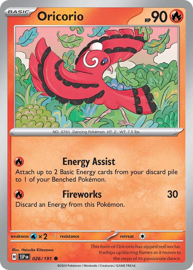 Oricorio #26, Surging Sparks