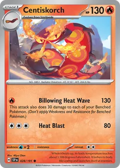 Centiskorch #28, Reverse Holo