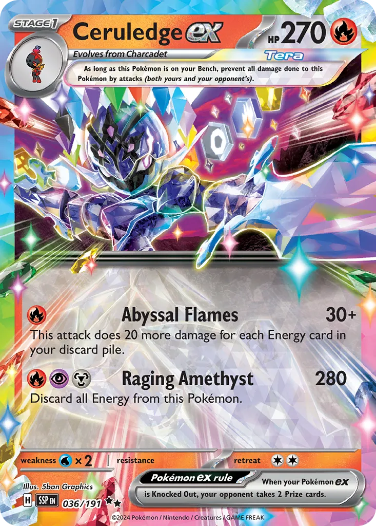 Ceruledge ex #36, Surging Sparks
