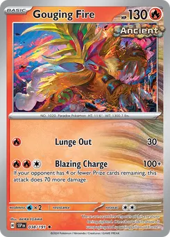 Gouging Fire #38, Reverse Holo