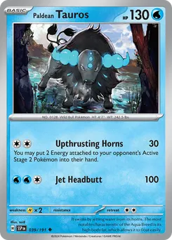 Paldean Tauros #39, Reverse Holo