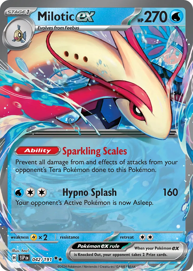 Milotic ex #42, Surging Sparks