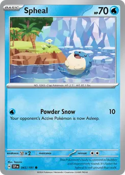 Spheal #43, Reverse Holo