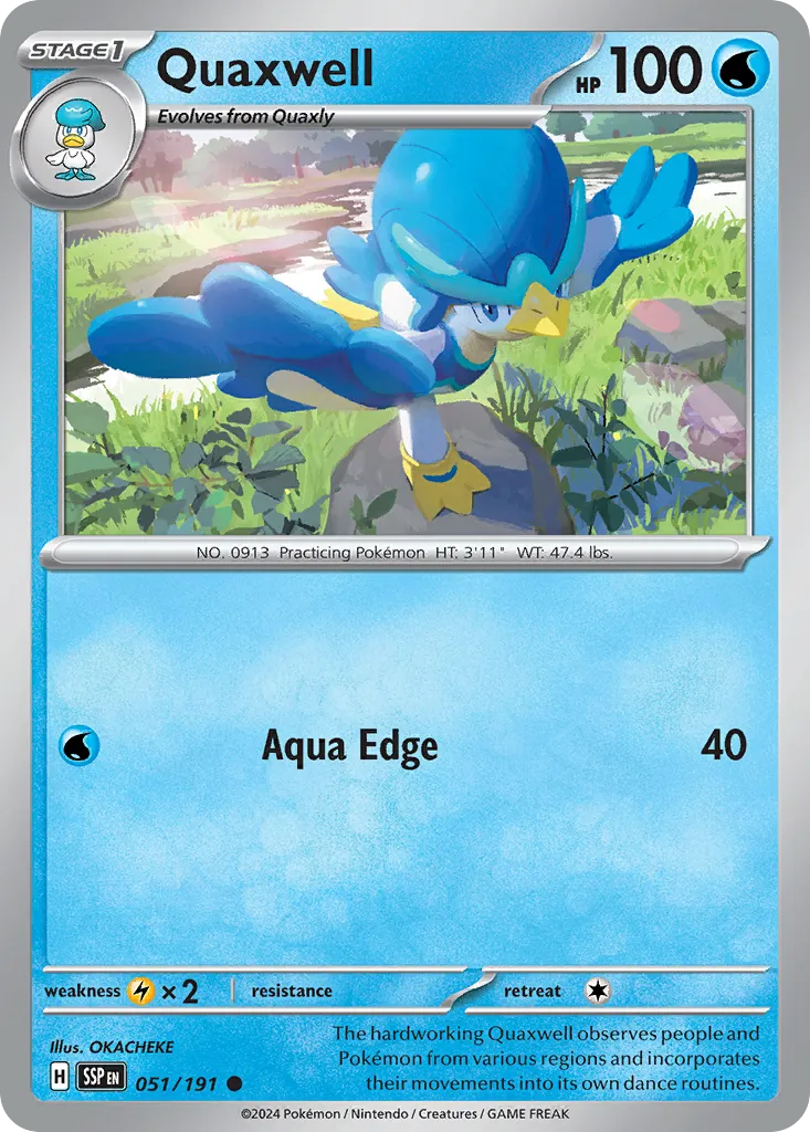 Quaxwell #51, Surging Sparks Reverse Holo