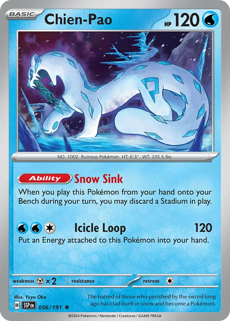 Chien-Pao #56, Surging Sparks Reverse Holo