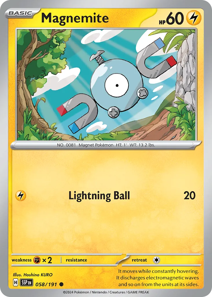 Magnemite #58, Surging Sparks