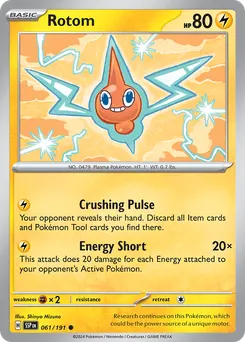 Rotom #61, Reverse Holo