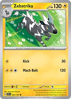 Zebstrika #63, Reverse Holo